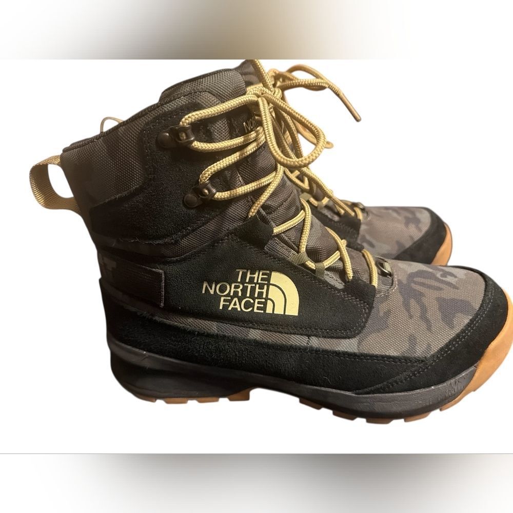 The North Face Black and Yellow Boots